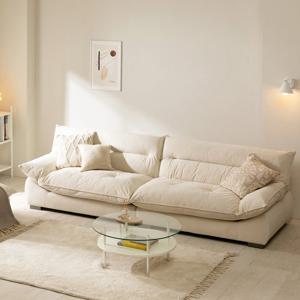 밀랑 뮤지 아쿠아텍스 패브릭 4인용 워셔블 소파 (스툴 별도)