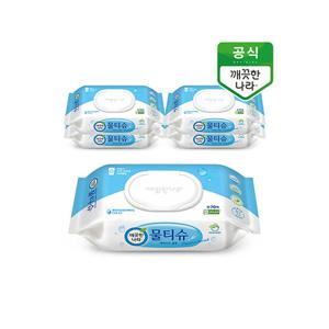 [깨끗한나라]물티슈 페퍼민트 블루 캡형 70매 5개