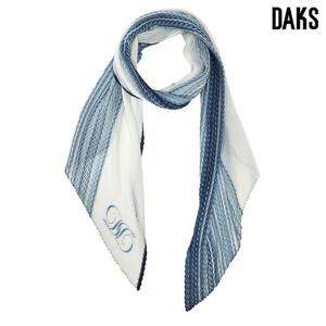 [닥스(스카프)]반반 로고 포인트 주름 스카프SKI063I