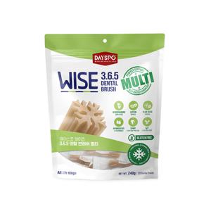 데이스포 와이즈 3.6.5 덴탈케어 브러쉬 종합건강 240g 강아지껌