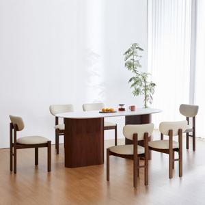 베스트리빙 마리나 1800 12T 포세린 통 세라믹 식탁 테이블 해리스 6인 식탁세