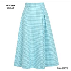 [미니멈]MD  하운드 체크 A라인 스커트 MD MXBAWS3580_CJ