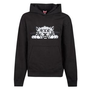 겐조 해피 타이거 자수 후드 티셔츠 FF55SW2644MF Black