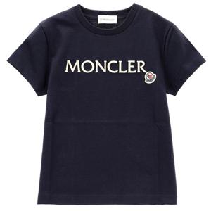 25SS 몽클레어 키즈 로고 자수 반팔 티셔츠 8C00013 89AT9 778-K