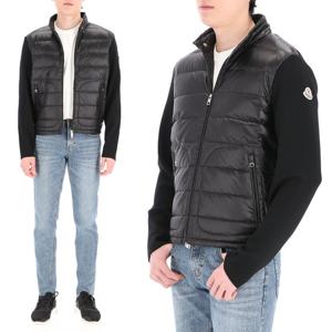 로고 패치 9B00016 M1131 999 몽클레어 니트 믹스 패딩 점퍼 집업