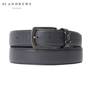 [세인트앤드류스] 남성 빅 버클 레더 벨트 811E7BT003_GY