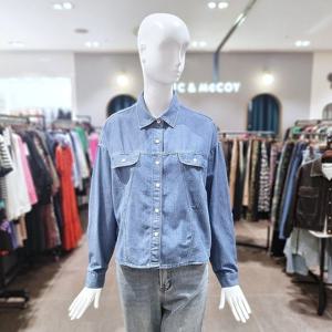 [르니앤맥코이] 카라 데님 셔츠 블라우스 MM04BL530