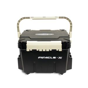 미라클 하드 태클박스 28리터 블랙 민물 바다 낚시