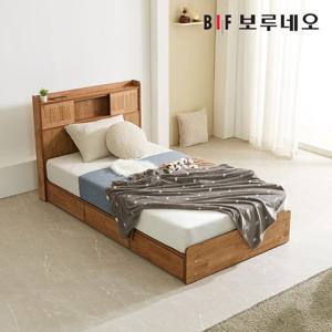 보루네오하우스 프라임 티엔 LED 원목 수납 침대 프레임 SS+20T