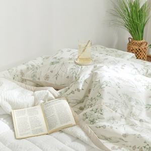 [파르페by알레르망] 가드닝 고밀도면 냉감 시어서커 여름 차렵이불세트 S/SS