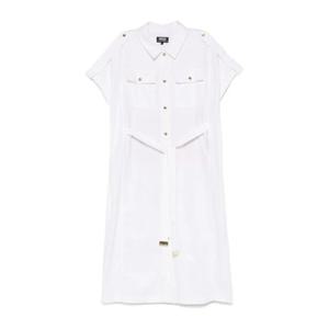 바버 벨티드 셔츠 원피스 LDR0887WH11 WH11 WHITE
