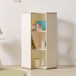 나무뜰 버디 E0등급 3단 유아 라운드 책장 코너장 수납장 MRF047C (착불)