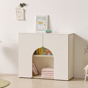 나무뜰 버디 E0등급 2단 책장 교구장 아기 유아 책장 수납장 MRF029C (착불)