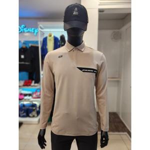 디즈니골프 세이브존02 가을 래터링 배색 카라 티셔츠 DN8MTS002