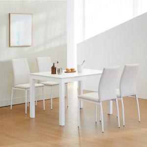 베스트리빙 앨빈 1200 뉴젠 포세린 통 세라믹 4인 식탁세트 카페 테이블 의자포함