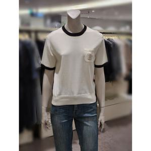 [트리아나]MARIO소고 반팔 라운드니트 티셔츠AK2TA19