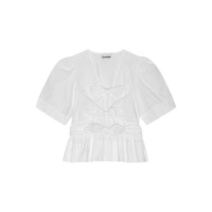 가니 블라우스 W0309151 BRIGHT WHITE DOM