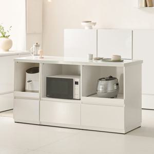 나무뜰 코디 E0 폭깊은 광파오븐 인조대리석 아일랜드 홈바 식탁 렌지대 수납장 1600X600 YDF239C (착불)