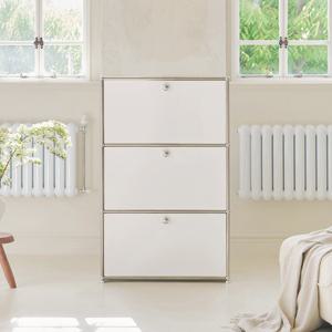 [착불배송] 발렌 미드센츄리 3도어 모듈 770 3단 수납장