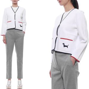 [톰브라운] 25SS 여성 헥터 인타르시아 포인텔 가디건 (FKJ108B Y5502 100 25S)