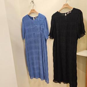 스테파니 HC07 발리 끈 플리츠 원피스 A25SO5208