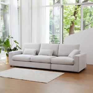 폴로까사 힐링미 프리미엄 워셔블 코모도 패브릭 구스 4인 모듈소파