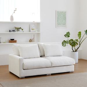 베스트리빙 오뉴 클래식 덕다운 아쿠아텍스 패브릭 모듈 3인 카우치 소파 스툴 미포함