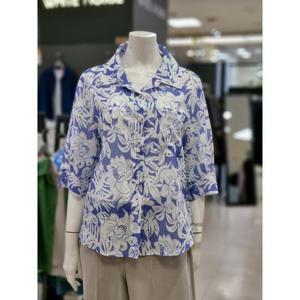 화이트호스 세이브존05 케주얼 여름 나염 블라우스 A252219