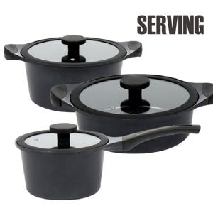 드림셰프 서빙 IH인덕션 냄비3종18+20+24전골
