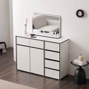 보루네오 마르체 바움 1200 와이드 6칸 서랍수납장 화장대형 BOW552C (착불)