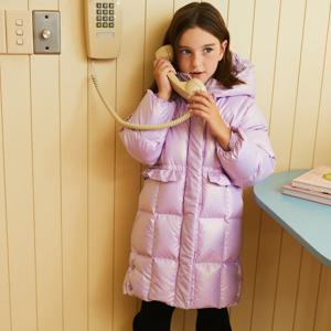 [베네통키즈]코쿤핏 프릴 롱 다운QADJ06461-JS