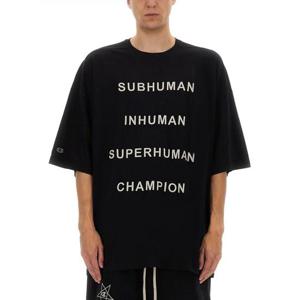 릭오웬스 x 챔피온 반팔 티셔츠 CM01E1675CHJG 09 BLACK