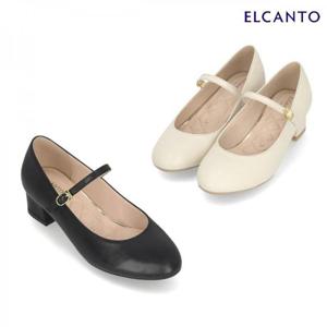 엘칸토  (LCWD28U513) 여성 양가죽 메리제인 펌프스 4cm