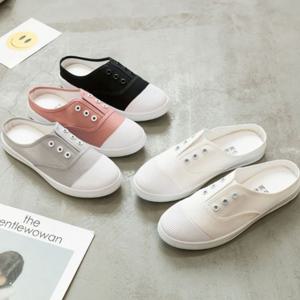 여성 학생 캐주얼 운동화 스니커즈 뮬 블로퍼