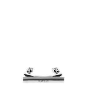 Alexander McQueen 크로스바 로고 새겨진 팔찌 804695JP926 0926 TP934492321