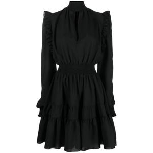 25 FW 베르사체진스꾸뛰르 주름 긴소매 미니 드레스 73HAO912N0101 TP435963113