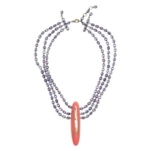 25 FW 엠포리오아르마니 오버사이즈 펜던트 레이어드 네크리스 8605268F6422 TP432334285