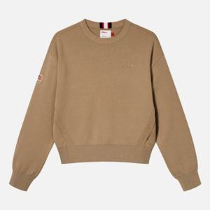 윌슨긴팔티 JQS W241002GTL22-BEG 여성 라운드넥 긴팔 스웨터