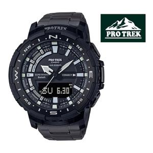 [프로트렉]PRT-B70YT-1DR LIC 아웃도어 등산 낚시 블루투스 쿼드센서 티타늄 블랙 메탈밴드