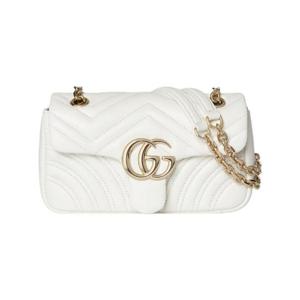 구찌 GG 마몽 스몰 숄더백 화이트 837280-AAE38-9050