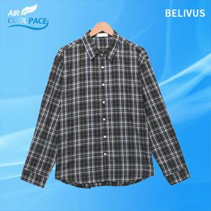 [빌리버스]빌리버스 남자 긴팔 여름 체크 셔츠 BRAT095