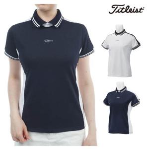 타이틀리스트 여성 투톤 풀오버 반팔티셔츠 TMPWS504J