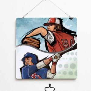 아트박스/꾸밈 nm426-멀티아크릴액자_라이벌(야구)(2단물결)