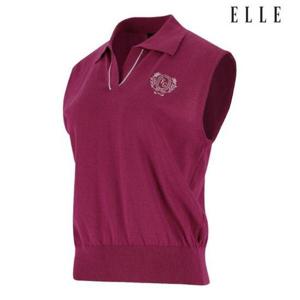 엘르골프 세이브존01 여성 V넥 세미오버 조끼 스웨터 6J43101 920