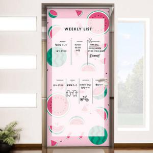 아트박스/꾸밈 cs406-칠판현관문시트지_과일패턴(수박)