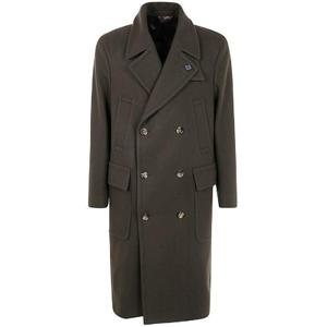 라르디니 펠트 더블 브레스티드 스트레이트 헴 코트 IV23608IVC63606 500GREEN TP942432648