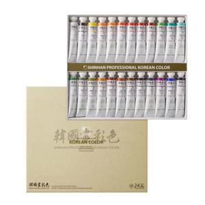 아트박스/신한화구 신한 전문가용 한국화 물감 20ml 24색 A세트