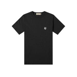 메종 키츠네 그레이 폭스 헤드 패치 클래식 티셔츠 블랙 GM00118KJ0008