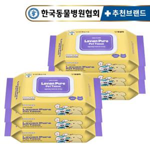 펫생각 유기농 저자극 고양이 강아지 물티슈 80매 6팩 반려동물 펫 애견 대용량 바디