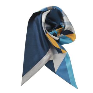 [에스티듀퐁(셔츠)]25SS 기하학 패턴 실크 스카프 TE5SM63KS303TNY